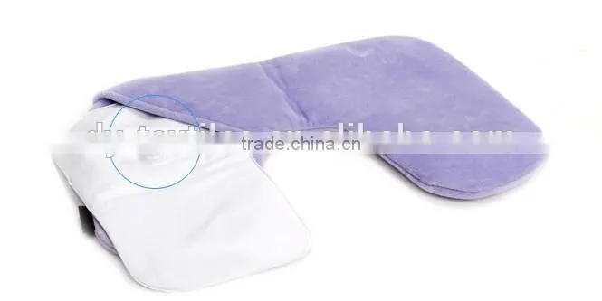 High quality colorful soft U shape inflatable travel neck pillow