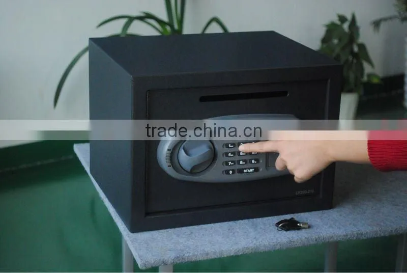 Safe deposit box with a slot on the door