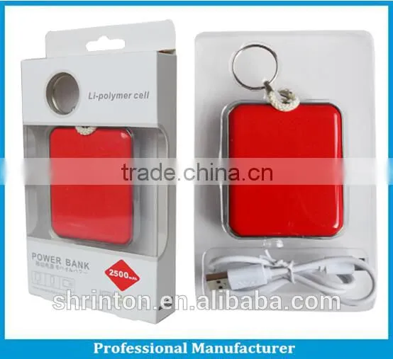 wholesale Portable power bank charger 2600-5000mah