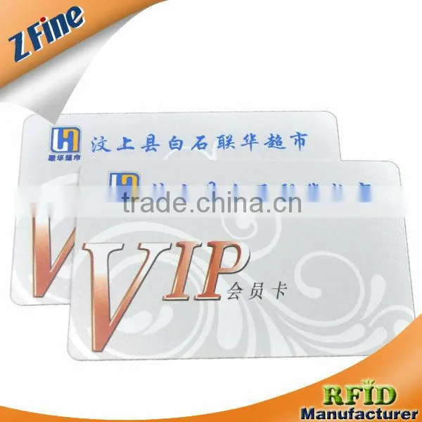 PVC membership card/gift card with CMYK nice printing