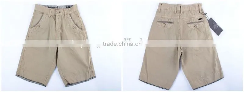 Men cheap 100%cotton stocklot apparel washed shorts