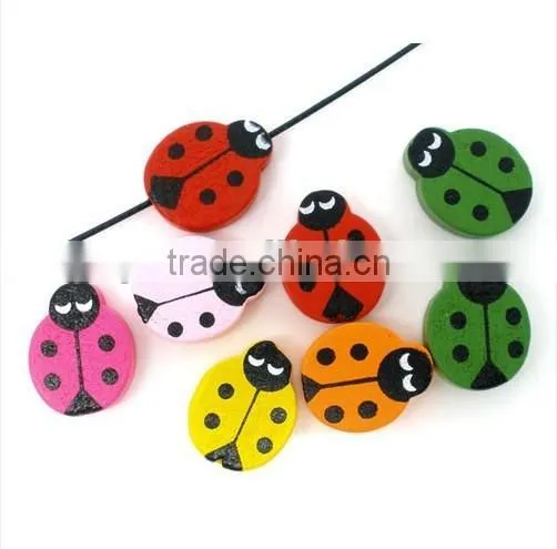 SB0751 Rabbit Easter Bead, Wooden Bunny Beads