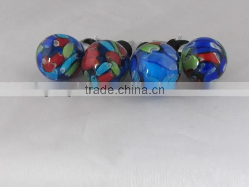 glass wine stopper,wholesale murano glass wine stopper