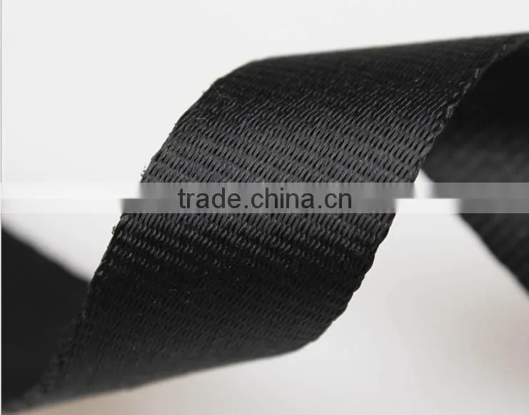 2.0cm black plain polyester/pp webbing