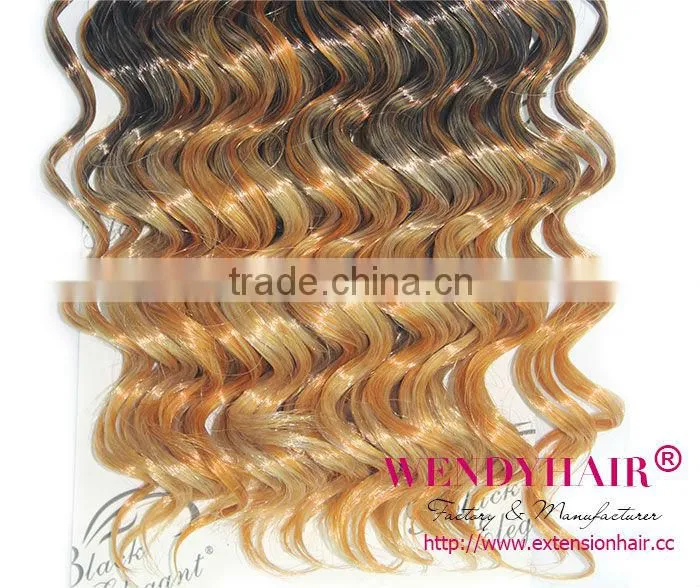 Good quality Japanese Fiber Black elegant 100% Japan & Korea fiber hair weave