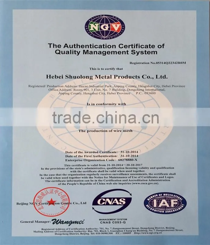 Flexible stainless steel cable net for protection