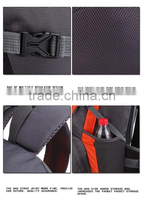 Fashion large capacity travel sports backpack, nylon waterproof fabric backpack