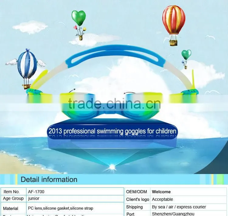 New design waterproof junior swimming goggles