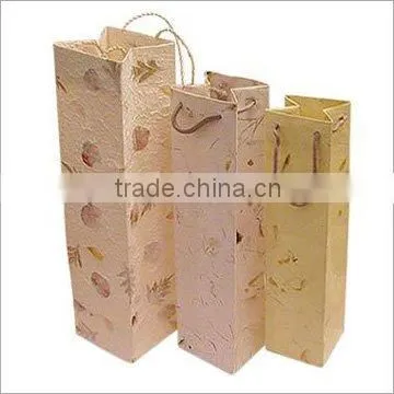 2015 High quality Paper red wine / Bottle Bag made in China