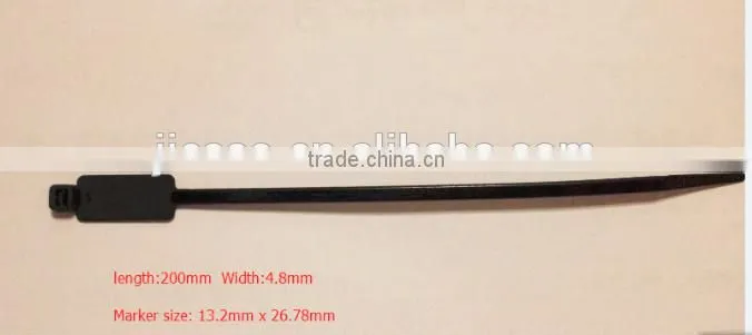 Self locking marker nylon cable ties with lable