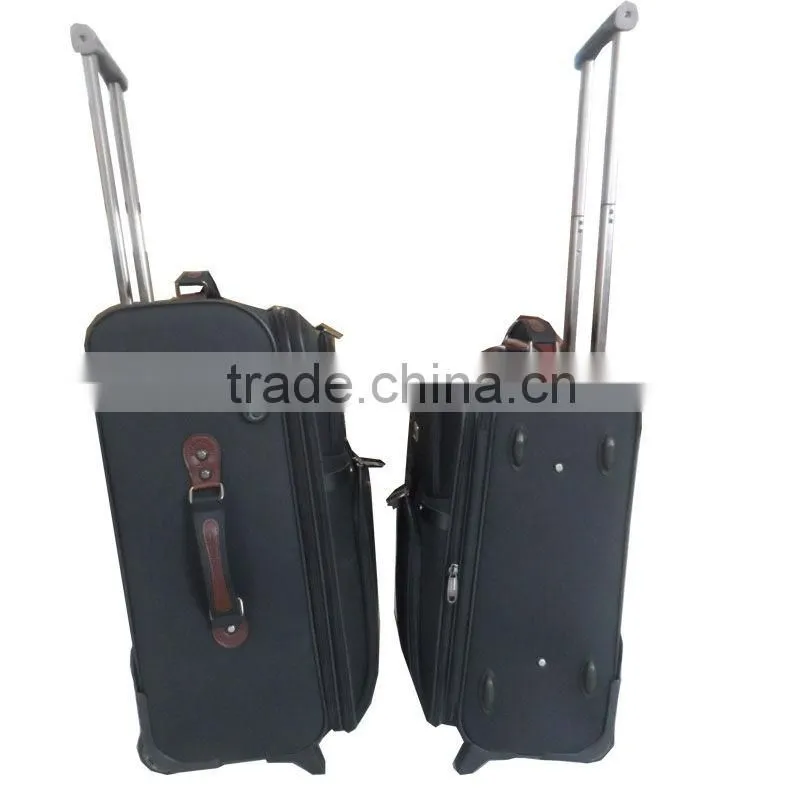China style latest design best quality common accesories black luggage set