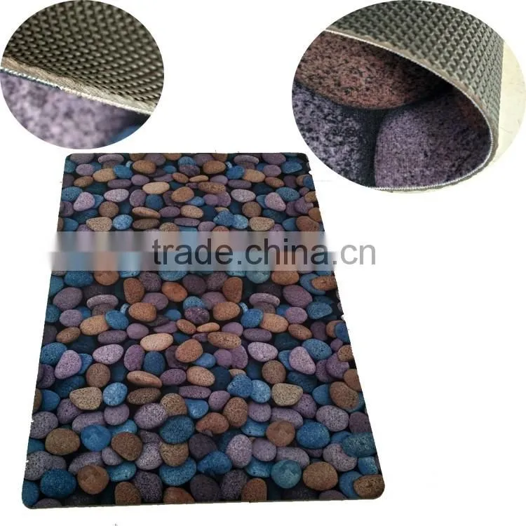 pebble stone bath mat