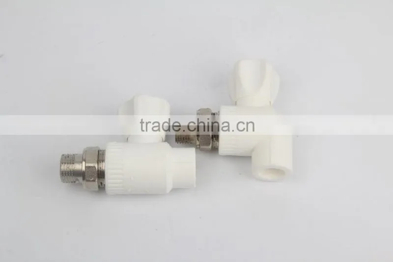 leak proof brass handle brass ball angle radiator valve/cheap price ppr thermostatic radiator control valve