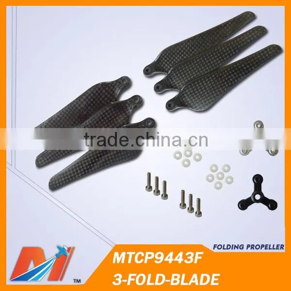 Maytech quadcopter 9inch 3 blade carbon fiber propeller for dji