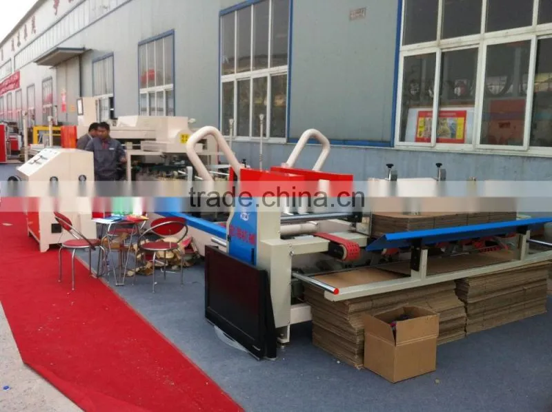 Hebei full automatic corrugated cardboard folder and gluer packing machine