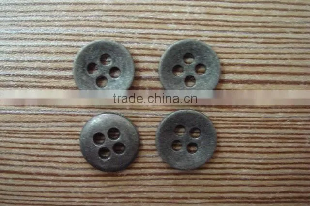 11.5mm hot sale 4 holes antique silver button