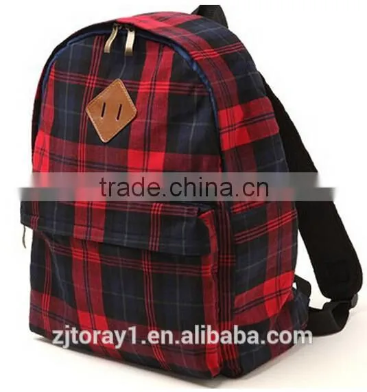 plaid kindergarten school bag backpack for kids childrens