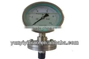 oil filled bourdon tube type pressure gauge