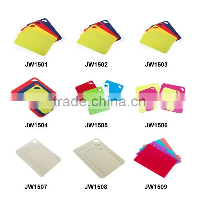 2016 new product rice husk flexible cutting board set