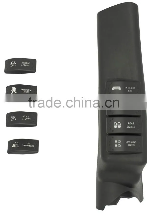 LED Offroad Light Bar Control Car Switch Panel / Truck Parts Accessories jk Wrangler A Pillar Switches
