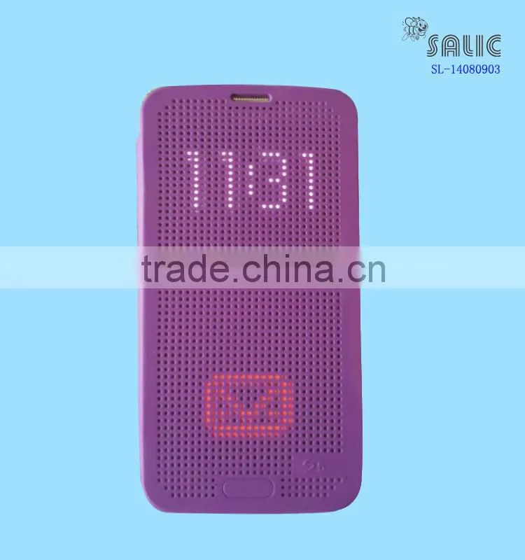 LED display Function flip phone case for HTC E8