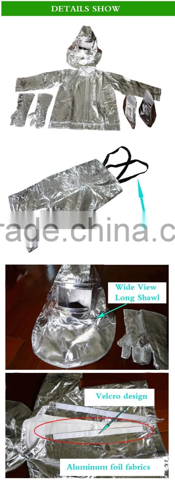 2016 Low price wholesale factory direct sale burn resistant suit