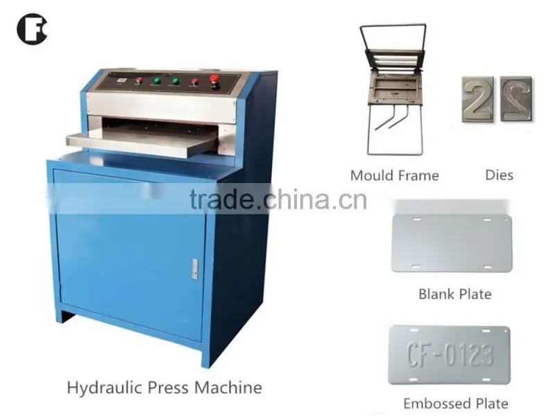 mould frame for number plate embossing machine