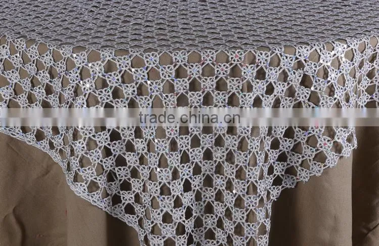 Fancy sliver chemical embroidery table runner
