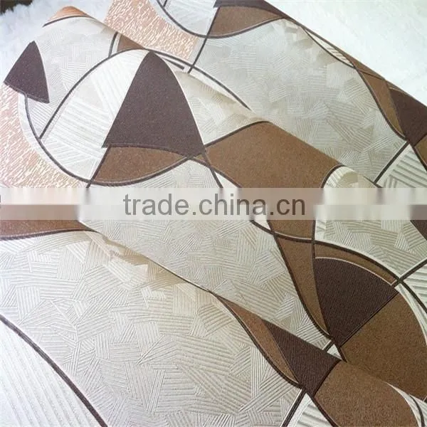 3d style wall paper brown