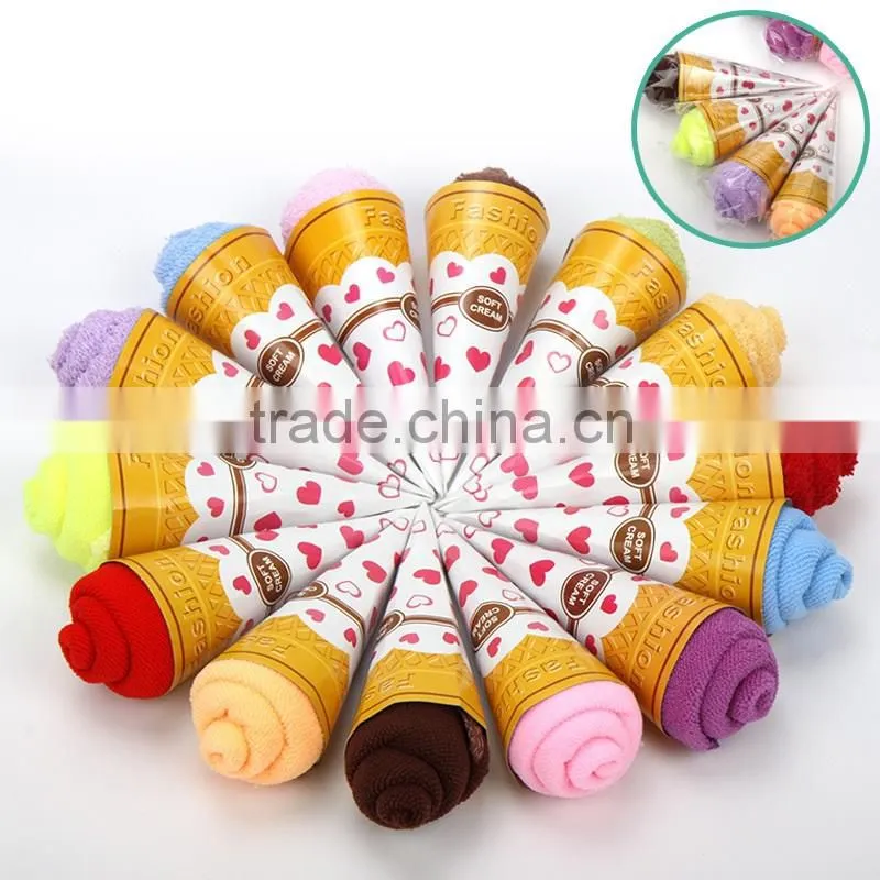 christmas gift towel Wedding Towel Cake Ice Cream Sundae Towel Favors