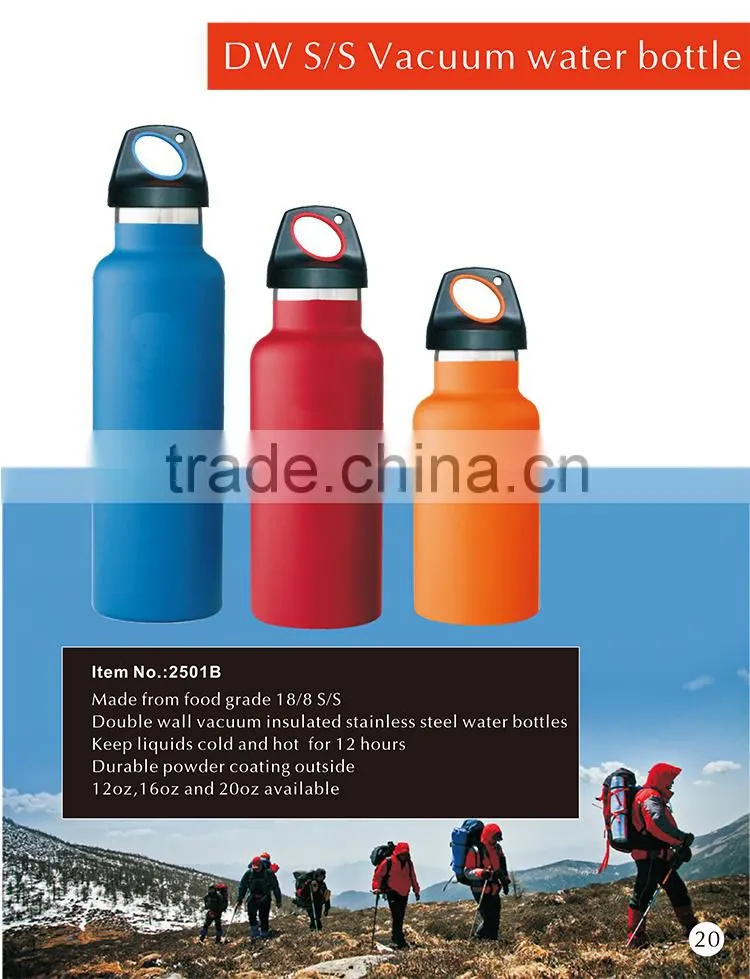 Vacuum-insulated stainless steel thermal bottle