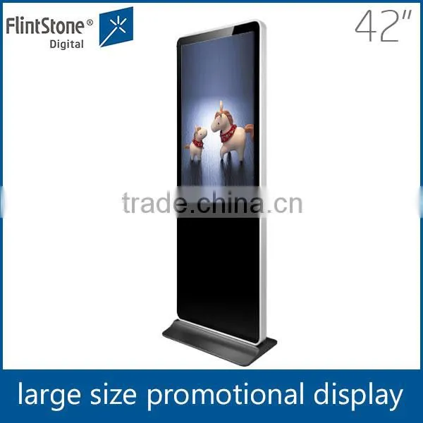 Flint stone floor 42" lcd ad player/retail kiosk for sale,/large advertising lcd player