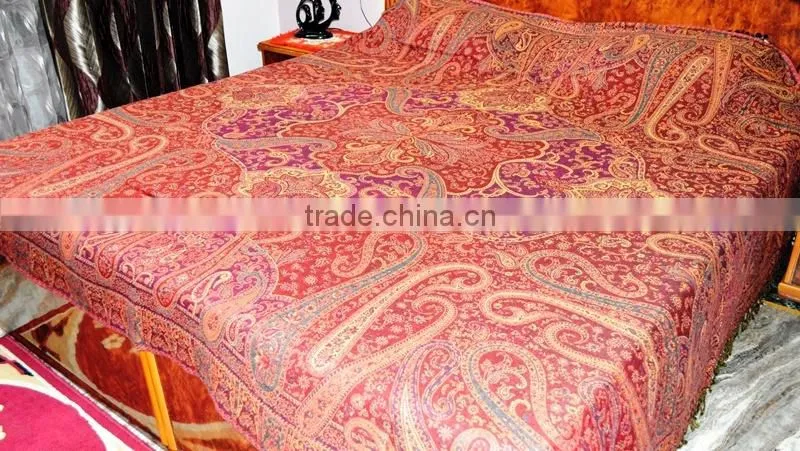 Indian Wool Bedcovers , Large Wool Bedcovers