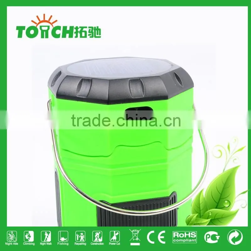 Solar Camping Light 4 colors Gold Silver Green Black Wholesale Lantern Lamp AAA Battery Searching Tent Lamps