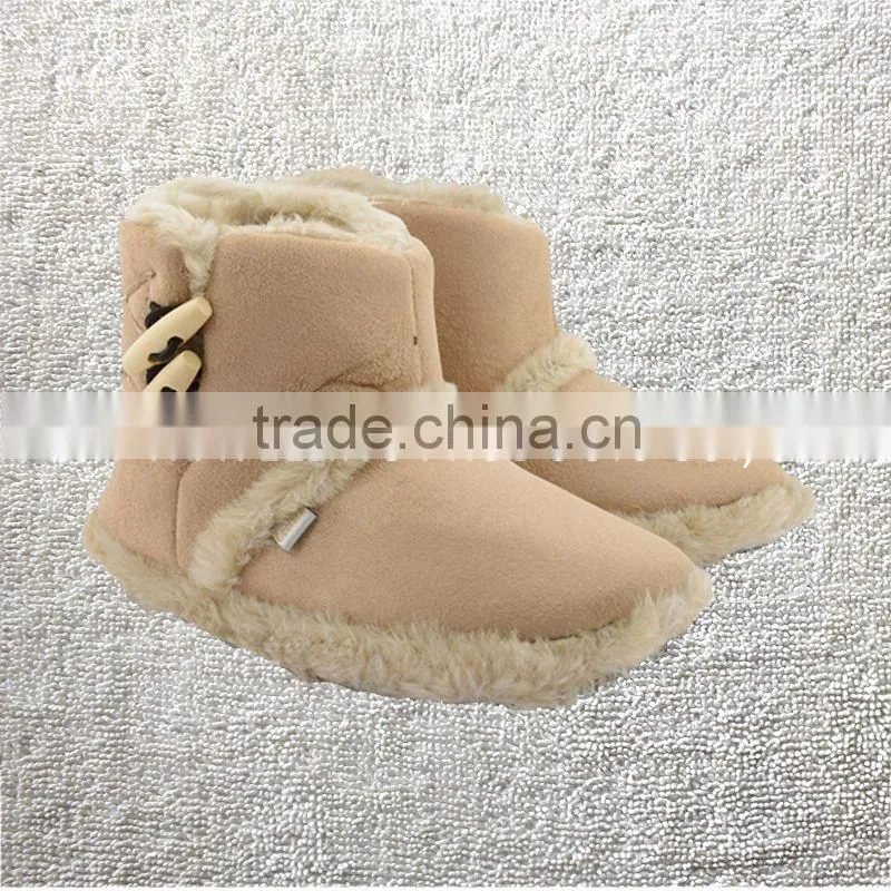 Polka Dot. Microsuede Indoor Snug Boot Slipper for ladies