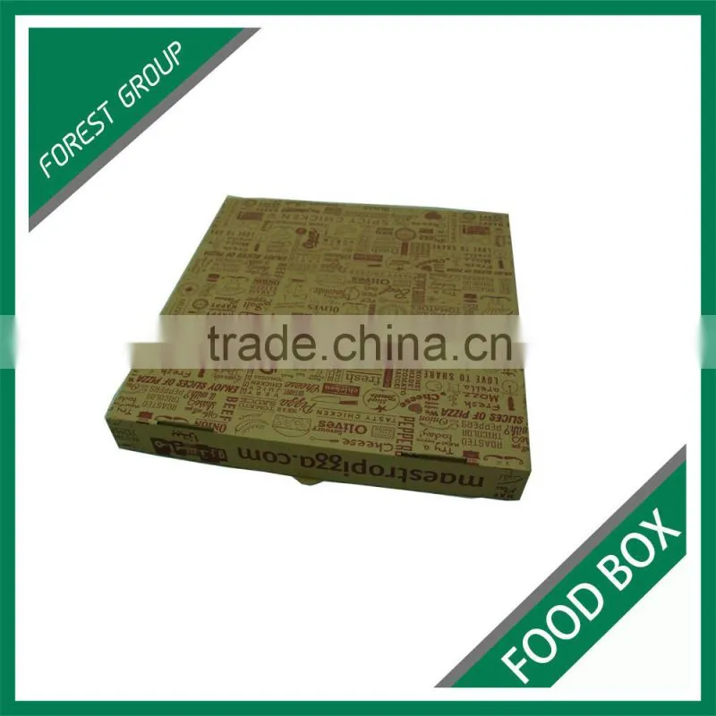 HOT SALE CHEAP 10 INCH CORRUGATED PAPER PIZZA BOX WITH FULL COLOR PRINTED
