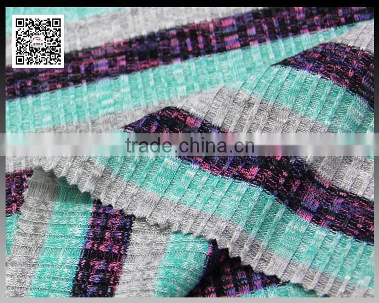 Fashion women clothing polyester rayon slub fabric for ladies fashion dress