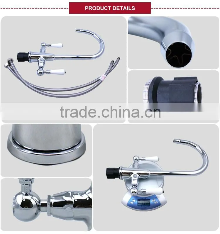 Modern design chrome plated kitchen faucet