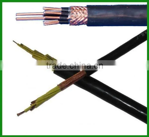 PVC Insulated Copper Wire Braid Shielded Flexible Control Cable-KVVRP
