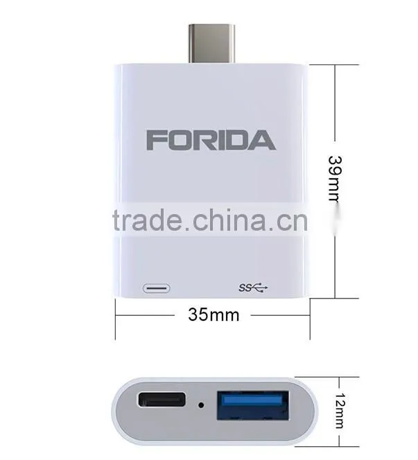 FORIDA Hotsalest USB Type c usb 3.1 PD charging hub PD charger ,USB Type C hub,USB 3.1 Hubs