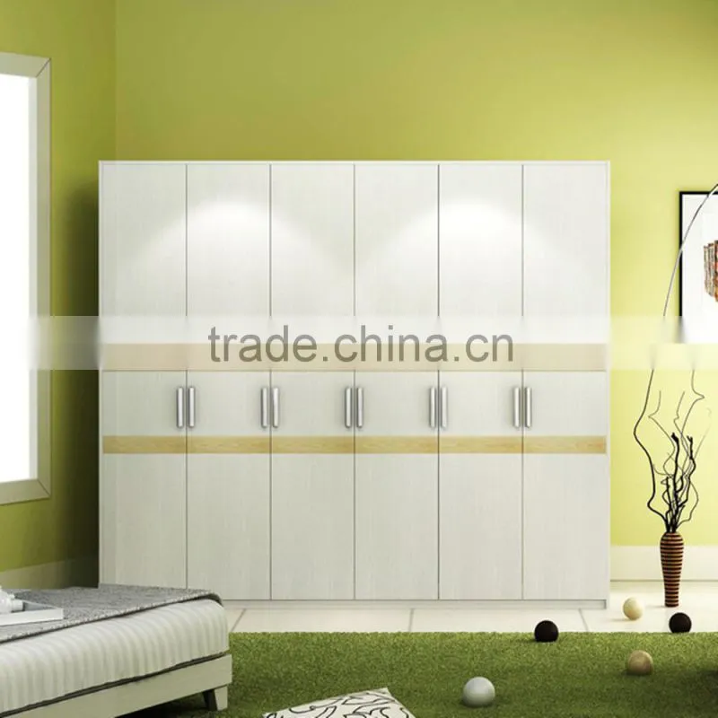 Modern Bedroom 2 Doors Wooden Modular Wardrobe