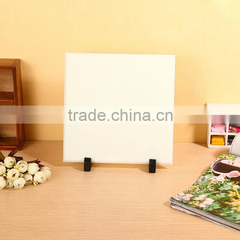 Sublimation glass photo frame as a gift in white color
