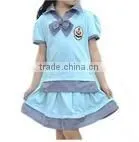 Grommet Belted School Girl Dress School Uniform