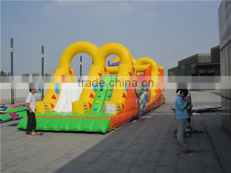 inflatable bouncer obstacle course,inflatable combo slide obstacle,inflatable obstacle course for kids