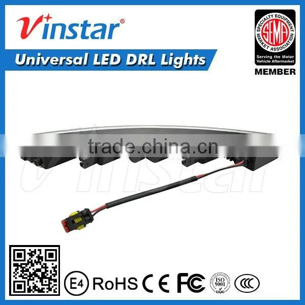 car parts accessories Universal curve drl light for A udi,B enz,V W,BW