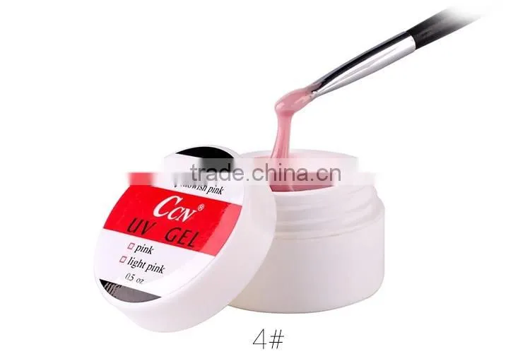 Pro CCN quality product factory uv gel nails Clear Pink White Yellowish UV Gel Builder 1Kg Nail Art Tips Design High Quality
