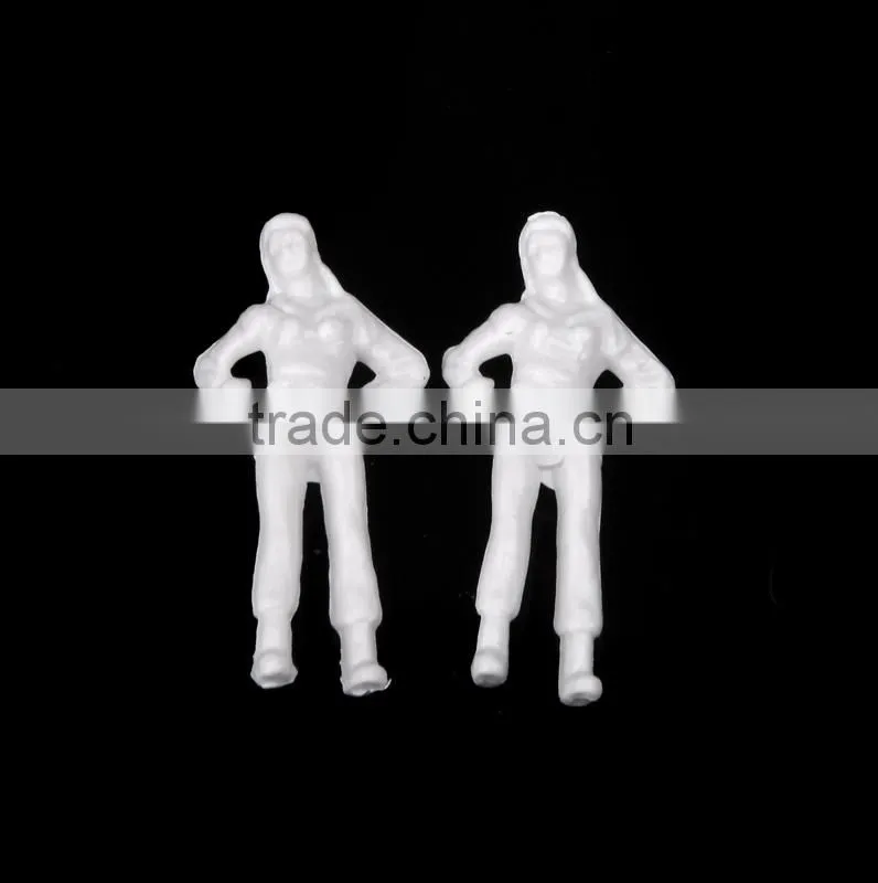 artificial model human white figure, scale models figure, model white resin figure for 1/50