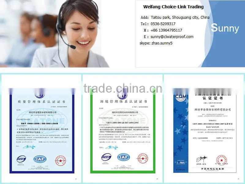 High quality Single component polyurethane waterproof paint waterproofing coating