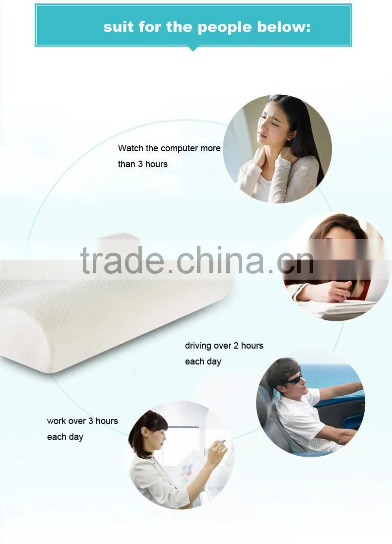 100% polyester memory foam pillow for decorative pillow LS-P-031-B wholesales foam pillow