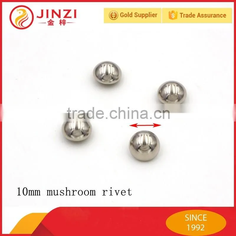 5-15mm size double cap/mushroom head rivet for handbags accessories